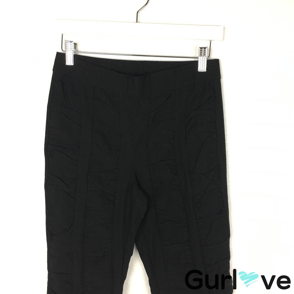 Joseph Ribkoff Size 8 Black Ruched Legging - Picture 4 of 6